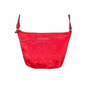 Vera Bradley X Disney Parks Mickey Mouse Preppy Poly Red Crossbody